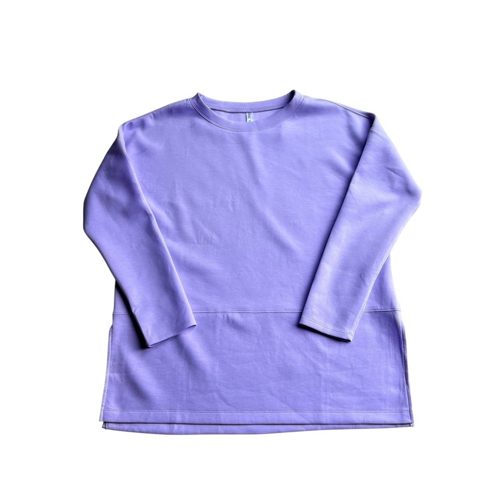 Dear Scarlett Purple Crew Neck Sweatshirt Relaxed Fit